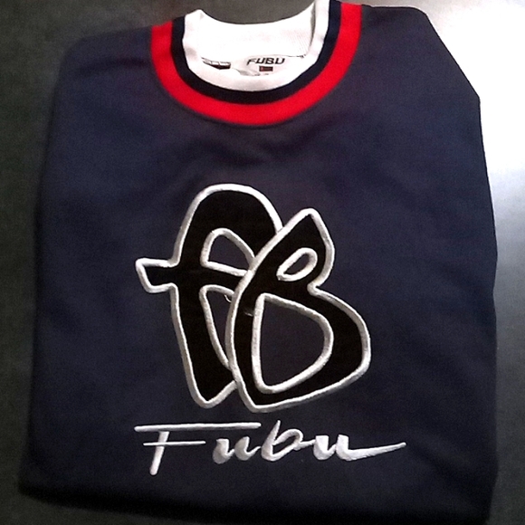 Comfortable & Rare 2pc Dark Blue Short sleeve short set by FUBU - Picture 16 of 16